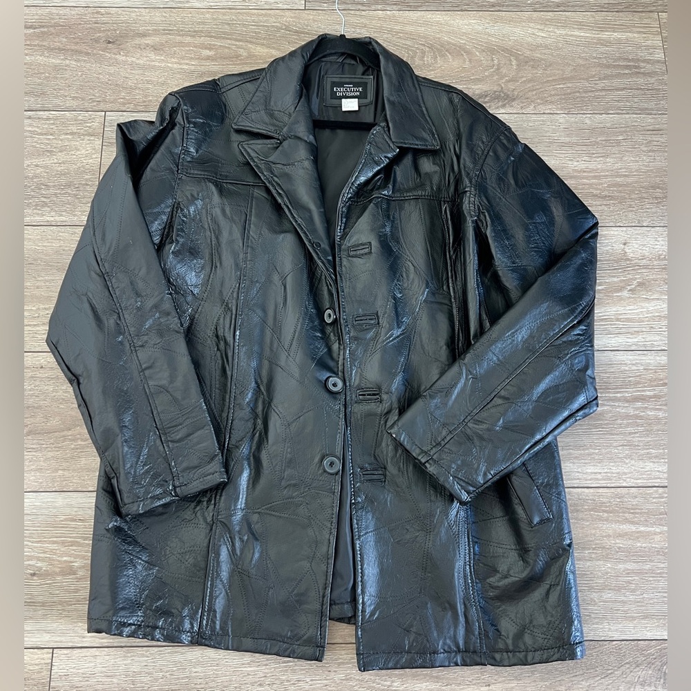 Vintage Genuine Leather Jacket Men’s XL